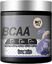 Laperva Post Work Out Diet Supplement Triple Bcaa 0 Fat, 0 Carbs And 0 Sugar Amino Glutamine For Energy Booster And Muscle Recovery 420 Gm (Keto (Black Grapes))