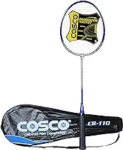 Cosco Aluminium Badminton Racquet (CB-110, Purple-Silver, Blue)