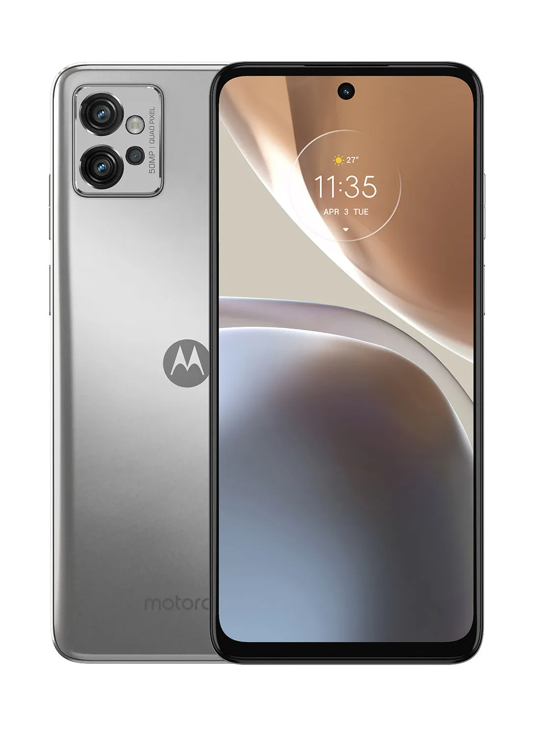 Motorola G32 Dual SIM Satin Silver 6GB RAM 128GB 4G LTE - إصدار الشرق الأوسط