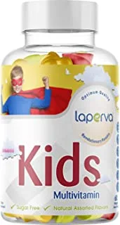 Kids Multivitamin | laperva - Enhances Learning & Concentration, Supports Immune System, Healthy Growth & Development, Sugar free - Natural Assorted Flavours (60 Veggie Gummies)