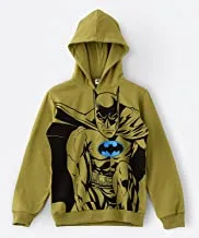 Batman Hooded Sweatshirt for Senior Boys - Green, 9-10 Year