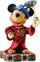 Disney Traditions by Jim Shore Sorcerer Mickey Personality Pose Stone Resin Figurine, 4.25”