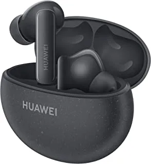 HUAWEI FreeBuds 5i Wireless Earphone, TWS Bluetooth Earbuds, Hi-Res sound, multi-mode noise cancellation, 28hr battery life, Dual device connection, Water resistance, Comfort wear, Nebula Black, small