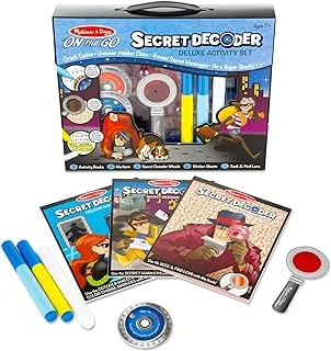 Melissa & Doug On the Go Secret Decoder Deluxe Activity Set and Super Sleuth Toy