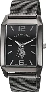U.S. POLO ASSN. Mens Quartz Watch, Analog Display And Stainless Steel Strap - USC80383
