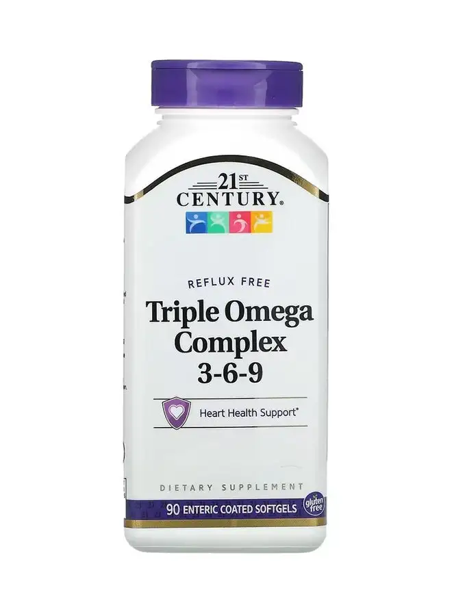 21st CENTURY Triple Omega Complex 3-6-9 Heart Health 90 Softgel