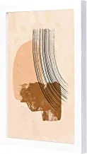 LOWHA abstract midel Wooden Framed Wall Art painting with White frame 23x33x2cm By LOWHA