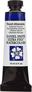 DANIEL SMITH Extra Fine Watercolor 15ml Paint Tube, French Ultramarine (284600034), 0.5 Fl Oz (Pack of 1)