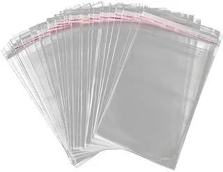 MARKQ 10 x 14 inches Clear Resealable Poly Mailers Bag, [75 Piece] Self-Sealing Plastic Cellophane Cello Bags for 10 x 14 Prints, T-Shirts, Flyers, Wedding Gifts Basket Supplies