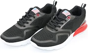 Nasa NA000135 12 Mens Casual Athletic Sports Shoes - Black/Red, Size 45 EU