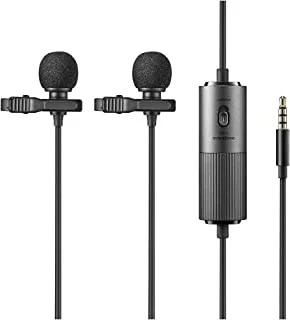 Godox LMD-40C Dual Omnidirectional Lavalier Microphone with Aux Lock KSA Version with KSA Warranty Support