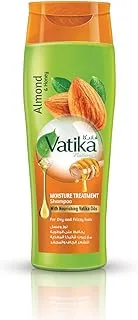 Vatika Naturals Moisture Treatment Shampoo | Natural & Herbal | Enriched with Almond and Honey | For Dry and Frizzy hair - 400 ml