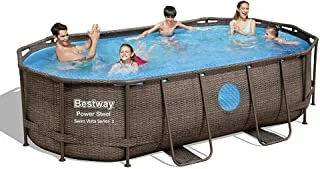 Bestway Power Steel Oval Pool Set Swim Vista 427Cmx250Cmx100Cm-26-56714