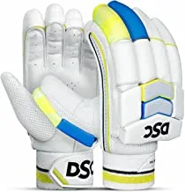 DSC Condor Glider Leather Cricket Batting Gloves, Youth Right (White Red)