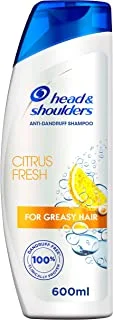 Head & Shoulders Citrus Fresh Anti-Dandruff Shampoo for Greasy Hair, 600 ml