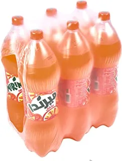 Mirinda Orange, Carbonated Soft Drink, Plastic Bottle, 2.20 Litre x 6