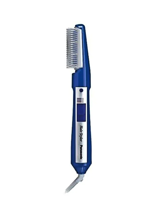 Panasonic 650W Blow Brush Hair Styler,2 Speed Settings, Soft Pouch Blue/White