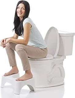 Showay Squatty Potty The Bathroom Toilet Stool By Home Station, White, One Size
