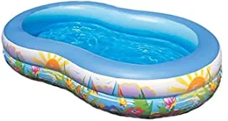 Intex Swim Center Inflatable Paradise Seaside Kids Swimming Pool - 56490