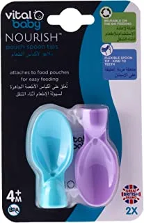 Vital Baby Nourish Pouch Spoon Tips, 2 Pieces