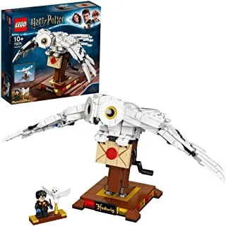 LEGO 75979 Harry Potter Hedwig the Owl Figure, Collectible Toy, Room Décor Display Model with Minifigure, Wizarding World Birthday Gifts for Kids, Girls and Boys with Moving Wings
