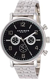Akribos XXIV Men's Stainless Steel Band Watch