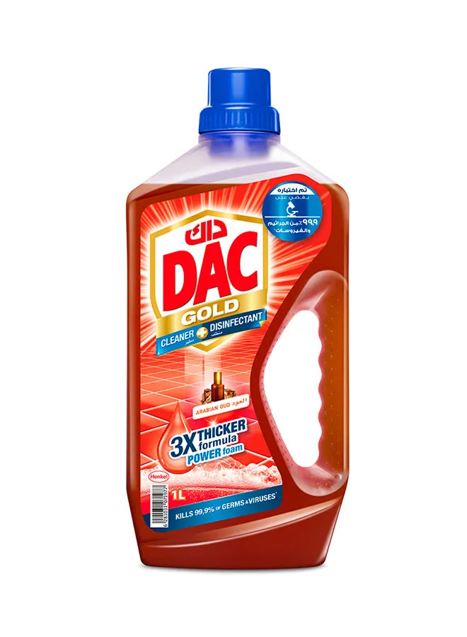 Dac Gold Multi Purpose Disinfectant And Liquid Cleaner With 3X Thicker Formula Oud brown 1Liters