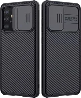 جراب Nillkin Galaxy A52 5G / 4G - جراب CamShield Pro مع غطاء كاميرا منزلق ، جراب واقٍ رفيع لهاتف Samsung Galaxy A52 (2021) ، أسود
