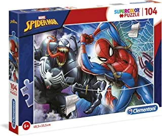 Clementoni Super Color Puzzle Disney Spider-Man, Multi-Colour, 104 Pieces