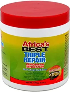 Africa's Best Triple Repair Oil Moisturizer Hair And Scalp Conditioner, 6 Ounce (Packaging May Vary)