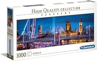 Clementoni Panorama Puzzle The Bridge of London 1000 Pieces (98 x 33 cm), Suitable for Home Decor, Adults Puzzle from 14 Years