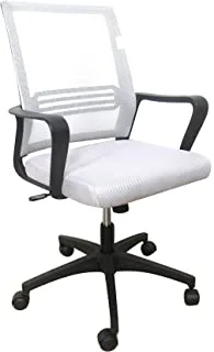 Mlm Mesh Chair Upl：Mesh Arm：Pp Mch：Butterfly Tilt Gas Lift：100mm Black, Class 2 Base：320mm Extended Nylon Nylon Castors, Grey
