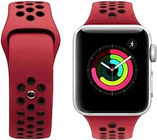 Iguard By Porodo Nike Watch Band For Apple Watch 40mm / 38mm - Red/Black