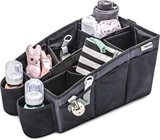 Hauck Organize Me, Backseat Organizer For Cars - Black 1 Count (Pack of 1)