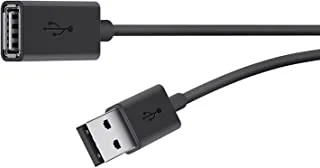 Belkin - F3U153BT3M - كابل تمديد USB - 10 قدم - 4 سنون USB من النوع A (M) إلى 4 منافذ USB من النوع A (F) - أسود
