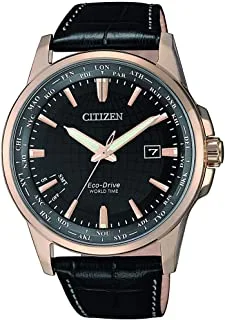 Citizen Mens Solar Powered Watch, Analog Display And Leather Strap - Bx1008-12E