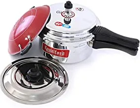 Royalford Rf6911 Aluminum Pressure Cooker, Appachatty 2 Pieces - Multi Color
