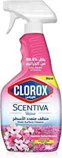 Clorox Scentiva Multi-Surface Cleaner 500Ml, Japanese Spring Blossom Bleach Free Disinfectant Spray