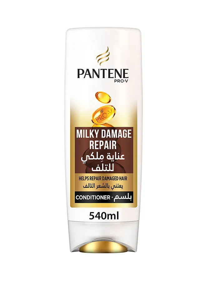 Pantene Milky Damage Repair Conditioner for Dry and Damaged Hair 540ml