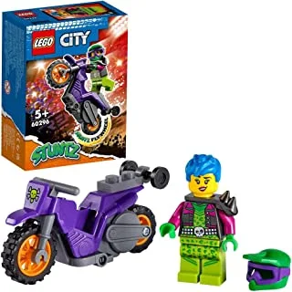 LEGO® City Wheelie Stunt Bike 60296 Building Kit (14 Pieces)