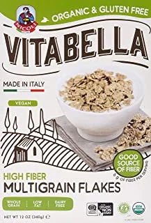 Vitabella High Fiber Multigrain Corn Flakes, 340G - Pack of 1