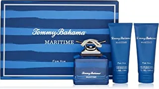 Tommy Bahama Maritime Eau de Cologne, Hair and Body Wash and After Shave Balm Set for Men, 325 ml - Pack of 1