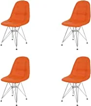 Neat Home Orange 4 Pieces Chair Set
