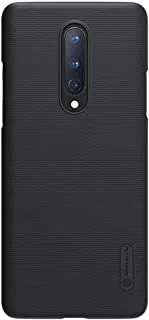 Nillkin OnePlus 8 Case Mobile Cover Super Frosted Shield Hard Phone Cover with Stand [ Slim Fit ] [ Designed Case for OnePlus 8 ] - Black