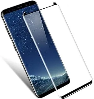 Samsung Galaxy S8 Plus - واقي شاشة ثلاثي الأبعاد بتغطية كاملة من الزجاج المقوى