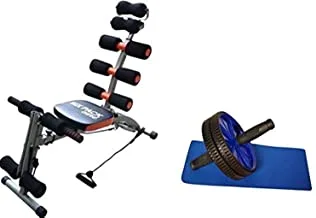 Fitness World 6 Pac Core Sports system integrated Home,With Wheel aerobics arms and chest