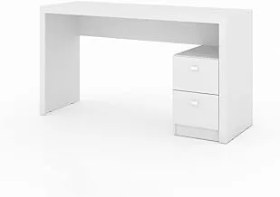 Tecnomobili Office Table With 2 Drawers, White, ME4130, MDP