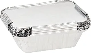 Hotpack Disposable Aluminum Foil Food Take Away Container - 250 Cc, 10 Pcs