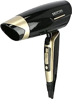 Krypton Powerful Hair Dryer With Concentrator Gold/Black