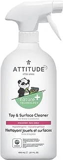 Attitude Natural Baby And Kids Toy Cleaner, Efficient And Hypoallergenic, Safe For High-Chair And Stollers, Unscented, Hypoallergenic (800 Ml)